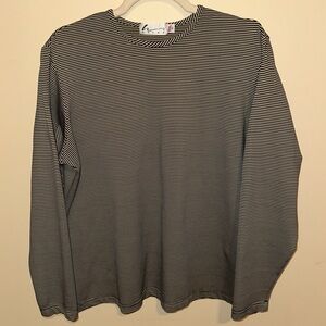 Haley Knit striped shirt XL